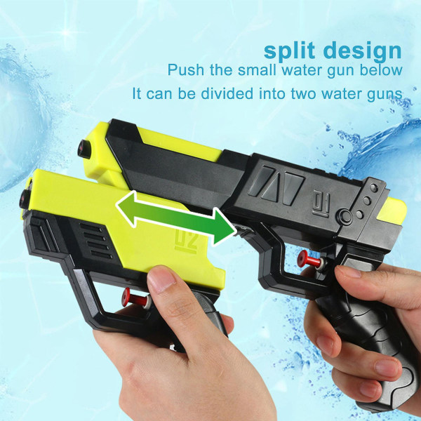 Split Double Gun Vannpistol Squirt Guns Shooter Water Blaster For Barn Voksne