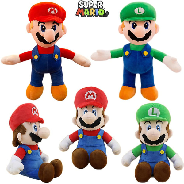 25 cm Super Mario Bros Luigi Pehmonukke Anime-oheislaitteet Pelifiguurit Sisustus Lasten Pehmeät Pehmolelut Syntymäpäivälahjat 04 Standing