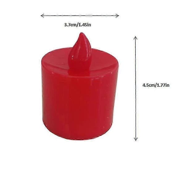 24 Pakke LED Telys/YY Red