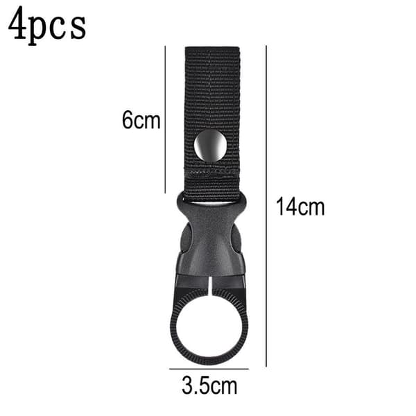 4 kpl Ripustettava Pulloteline, Karabiner, Kannettava Vesipullo