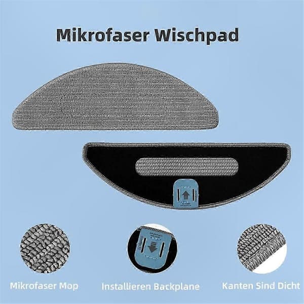 Til Combo I8+ / I8 / Combo J5 / Combo J5+ / Combo I5 / Combo I5+ Autom. Sugemoppe Robot Vaskbar Moppe