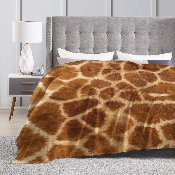 Pehmoiset flanellipeitot - Kirahvi Texture Throw Fleece -peitto - Erittäin pehmeä peitto makuuhuoneen sohvan sisustukseen kaikkina vuodenaikoina 60x50in 150x125cm