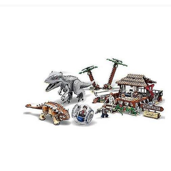 2022 Jurassic World Dinosaur Set With 11580 10925 10924 10920 Malli Rakennuspalikoita Tiilet Ei-kaukosäädintä Rakennuspalikkalelu 11580 (No box)