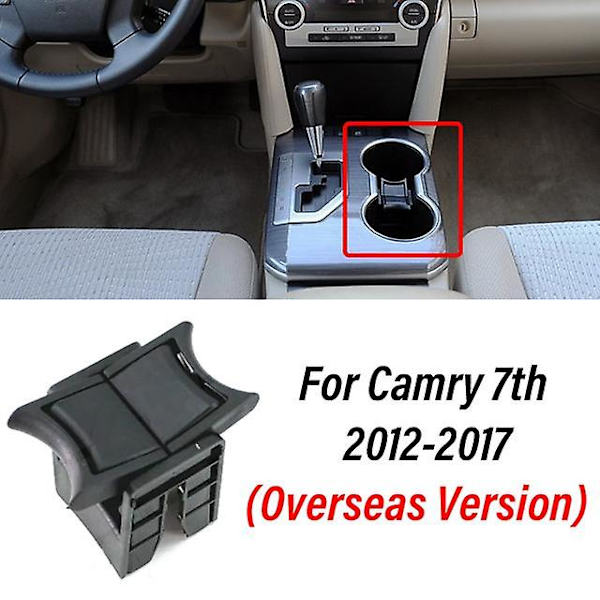 Wooeight 1pc Car Center Console Insert Cup Flaske Drink Divider Holder til Toyota Camry 2006-2017 Highlander Prado - Drikkeholdere For Camry 7th B