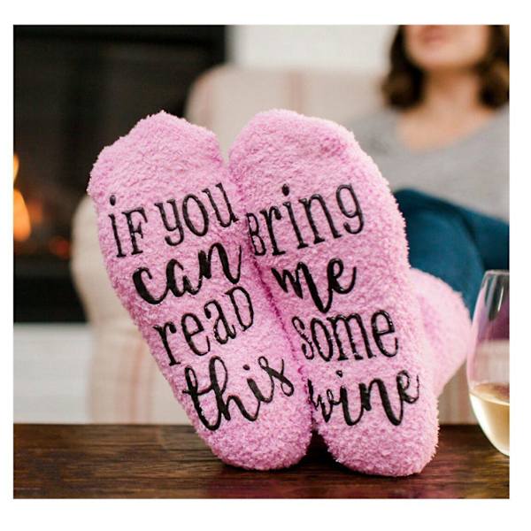 Oplægsholder til Herif You Can Read This Bring Me Wine! Roliga Cupcake Strumpor Födelsedagspresenter -varma Fluffy Novelty