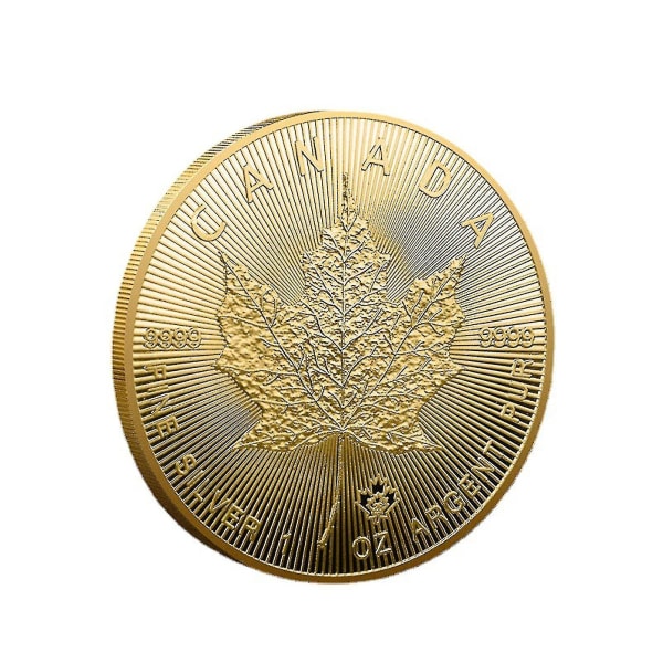 2022 Ca Maple Leaf 1 unse ,9999 sølvmynt dollar usirkulerte minnemynter Gold