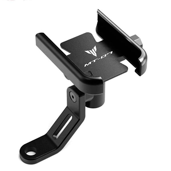 Til Yamaha Mt07 Mt-07 Fz07 2014-2020 2021 2022 Motorcykeltilbehør Cnc Styr Spejl Mobiltelefon Bracket Gps Stand Holder Mirror Black