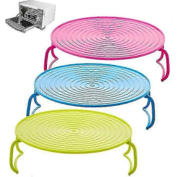 Multifunktionell Mikrovågsugnshyll och Ångställ 2 pink