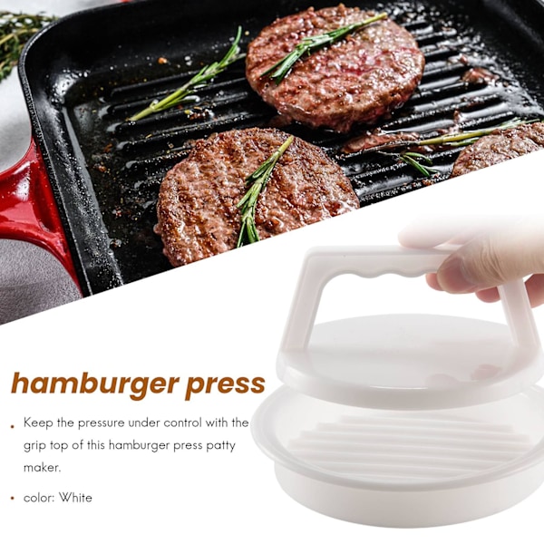 Burger Press Hamburger Patty Maker, fungerer best for Burger Making Kit, Hamburger Patty Maker For Grill
