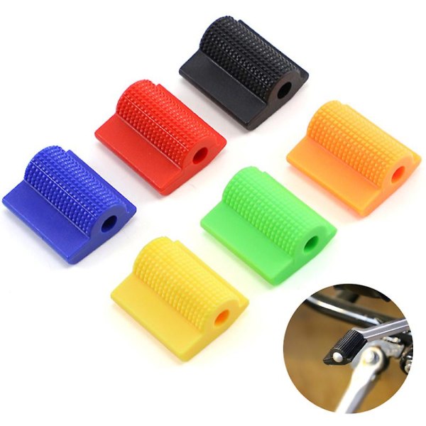 Universal Motorcykel Gear Gear Pedal Gummi Cover Sko Beskytter Fodpind Tå Gel Sleeve Motorcykel tilbehør 6 farver| | Black