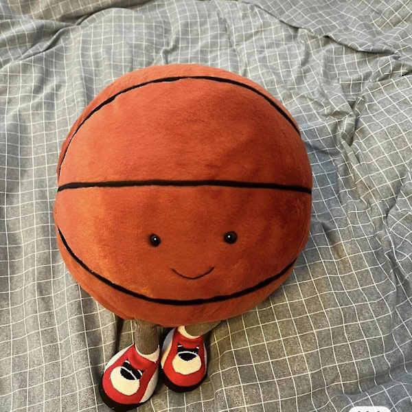 25cm/9,8 tum basketboll plyschleksak mjuk kuddleksak bedårande modellhem festdekorationer festgåvor souvenirer pussel leksaker