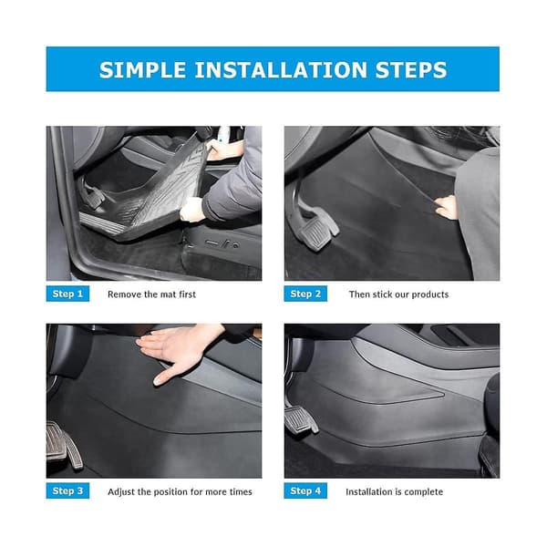 Midtkonsoll Side Anti Pad Deksel For Model Y 2020-2023 Tilbehør Konsoll Side Scratch Beskytter