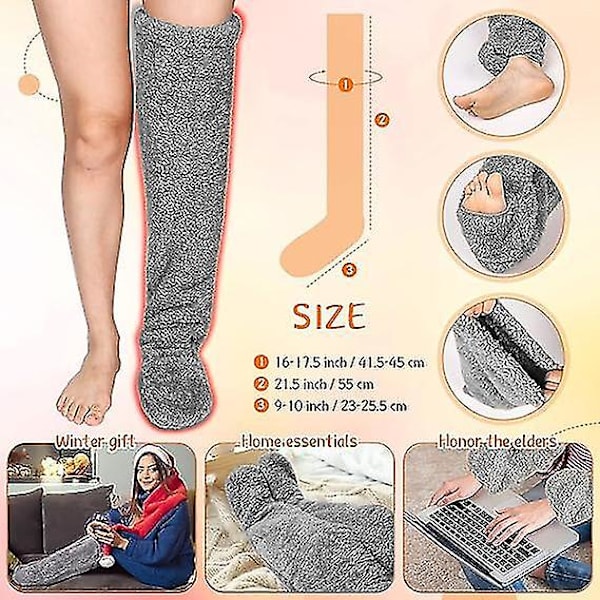 Over Knee High Fuzzy Socks Plys Furry Long Ben Warmers