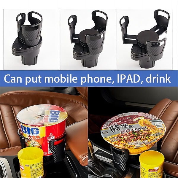 Multifunktionel Bil Vandkopholder Carbon Fiber Beverage Holder| | The carbon fiber