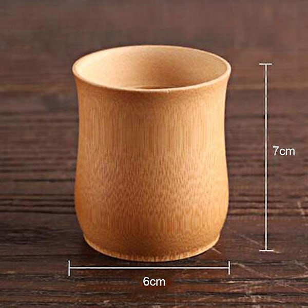 Naturlig bambus juicekrus og kopp drikkekopper for Sake kaffe og te, 12 design å velge mellom K