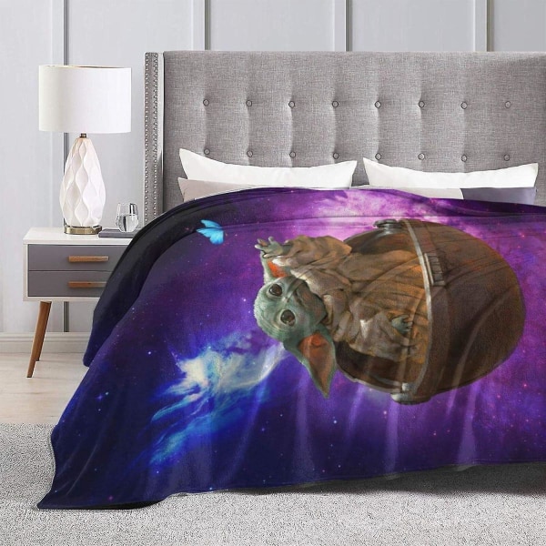 Baby Yoda tæppe Ultra-blødt mikro fleece tæppe blødt og varmt 3d printet tæppe flanneltæppe julefødselsdagsgave -n518 80x60in 200x150cm