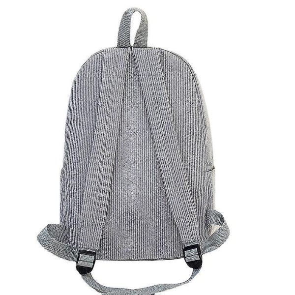 Skolrandig ryggsäck med mjuk manchesterdesign för kvinnor