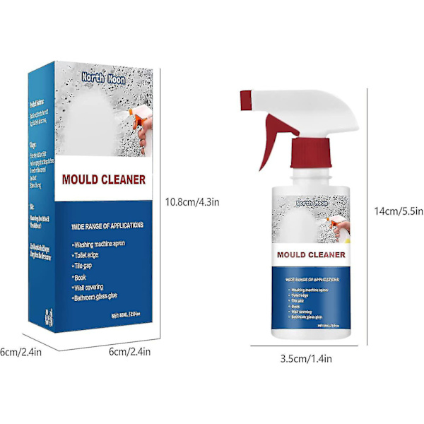 Antimuggspray, muggrenser Antimuggrenseskum, kraftig flerbruksskumrens, fjerner flekker