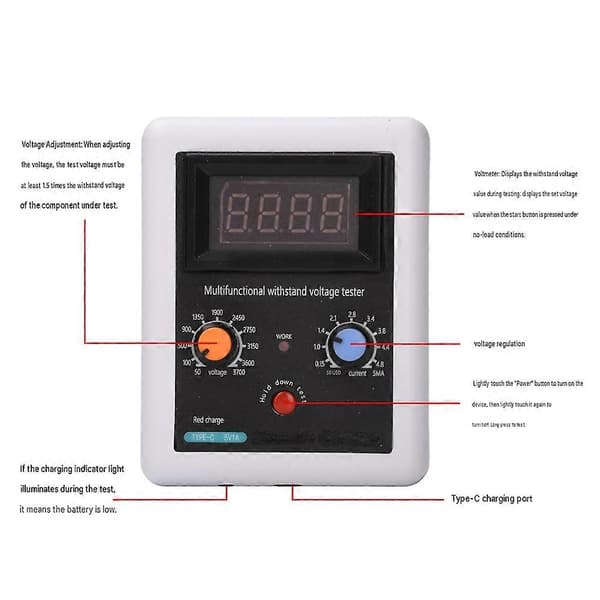 Mini Transistortester for IGBT og MOS Gjennombruddsspenningstesting opp til 3700V