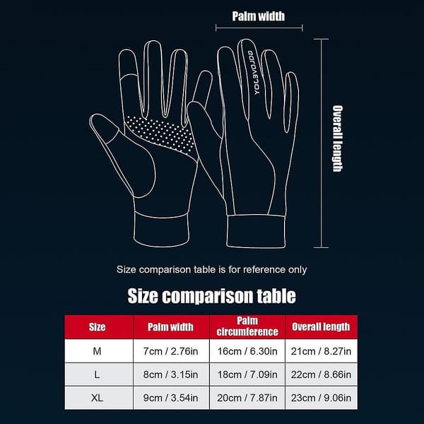 Vinterhandsker Termiske Tykke Snehandsker Termiske Skihandsker Touchscreen Vinterhandsker Touchscreen Anti-skrid Finger Åbne Handsker Black