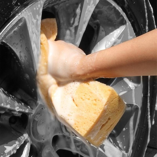 16x10x9cm Bilvask Svampblok Bil Motorcykel rengøringsværktøj Honeycomb støvsvamp børste Auto udvendig rengøringstilbehør|svampe, klude &amp;