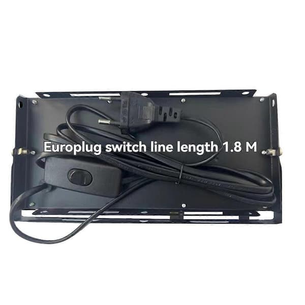 2 stk. UVA Sort Lys 220V Sort Lys IP65 EU Stik 50W