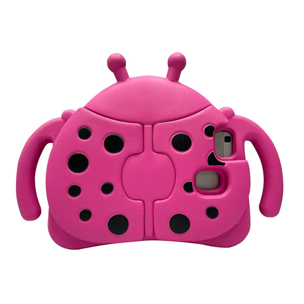 Kid Ladybug Case För Samsung Galaxy Tab A 8 T290 T295 2019, Kickstand Heavy Duty Stötsäkert cover, hållbart Rose Red