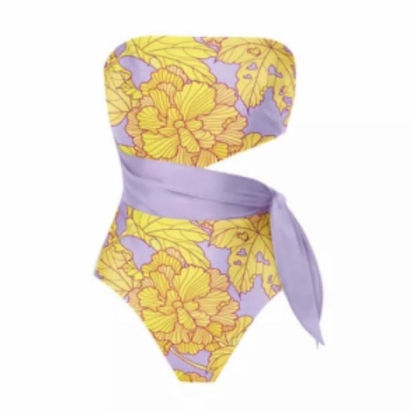 Women's Vacation European och American Y12 Suit Tvådelad Bikini Set M