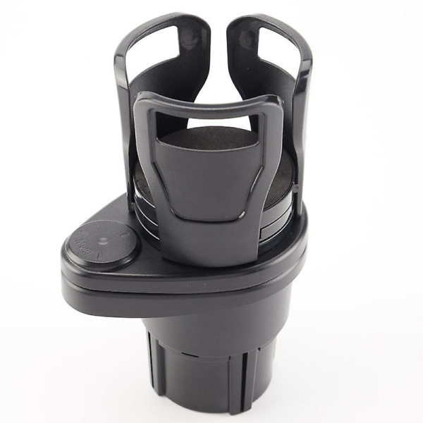Bilkopholder Expander Adapter, 2 I 1 Multifunktionel 2 Cup Mount Extender Robust kopholder med 360 roterende justerbar base| | Black