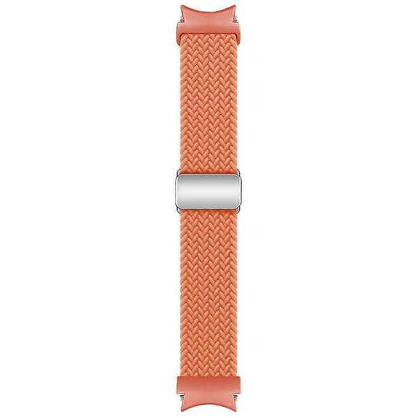 Nylon Loop Magnetisk Spænde Urrem Til Samsung Galaxy Watch 7 / 6 / 5 / 4 Orange