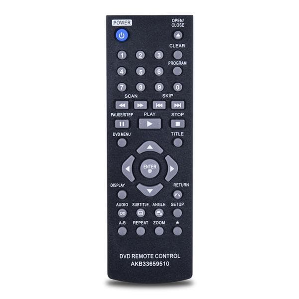 Fjernkontroll for LG DVD-spillerkontroller AKB33659510 Fjernkontroll DVX390 DP122 DVX440 DP520 DP522 DVX452 DVX450