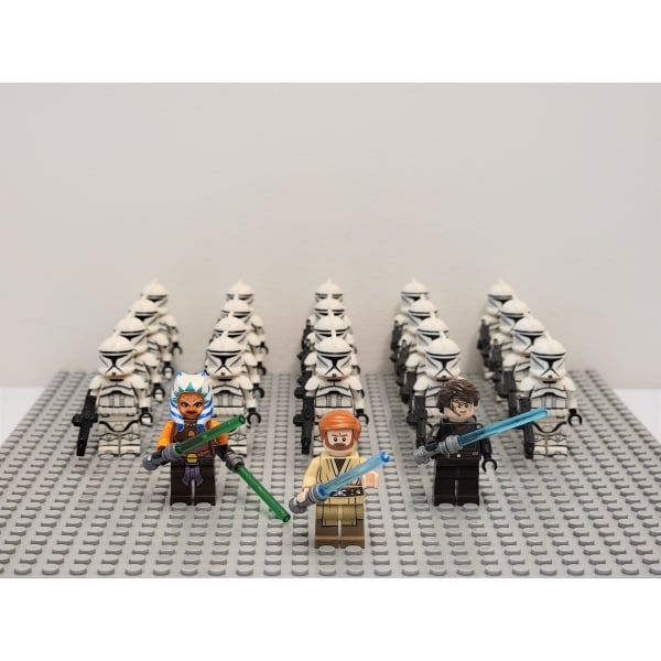 Star Wars Battle Set Vaihe 1 Clone Troopers Droids Mukautettu set 66 kpl