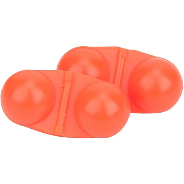 40 stycken Fiskeskallror, Fiske dubbla skallror Havskattskallor, fiskelina skallror Havsfiske Attraktor Bell Beads, Portable Abs Fiskeskallror Red