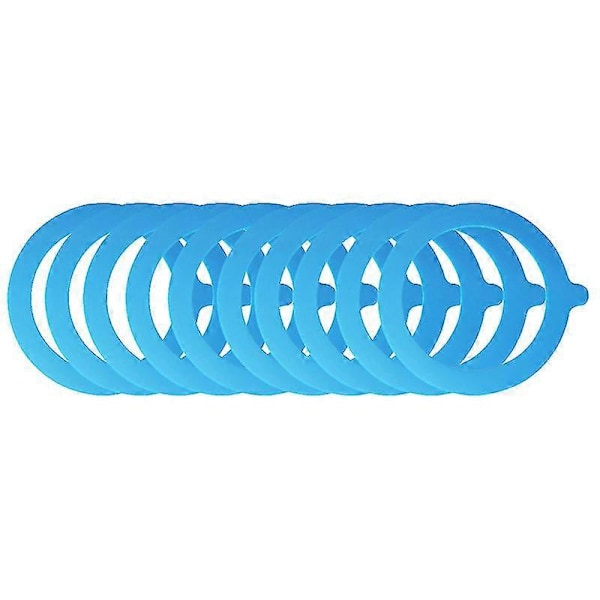 5 stk. silikonepakninger lufttætte forseglinger ringe lækagesikre konservesforseglinger til glasbeholder Blue 5PCS