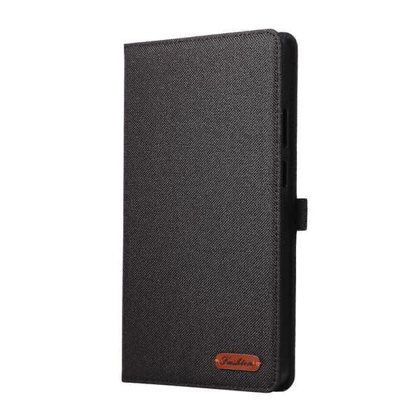 Stoftekstur Horisontal Flip Læder Tablet Etui Til Lenovo Tab K9 / Tab One Black