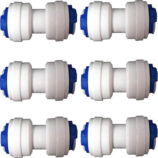 Nature's Water 1/4\" Kylskåpsfrysslang Koppling 6-pack