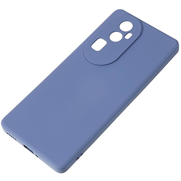 For Oppo Reno10 5G gummiert TPU-telefonveske Candy Color Fiberfôr Anti-dråpedeksel Lavender Grey