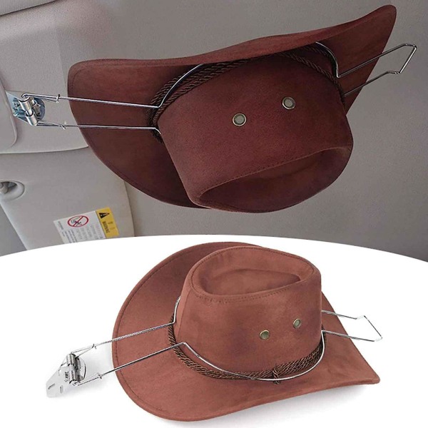 Cowboy Hat Holder Rustfrit Stål Cowboy Hat Holder Bil Truck Hat Kroge As show