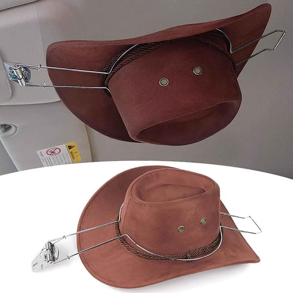Cowboyhatteholder i rustfrit stål til bil og lastbil As show
