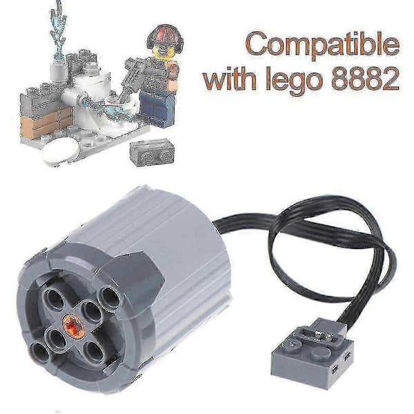 Lego Technic Power Functions Servomotor 8879 8884 8881 8882 2.4G Fjernkontroll Batteribryter Grå Plast Kompatibel med PF-system 8882