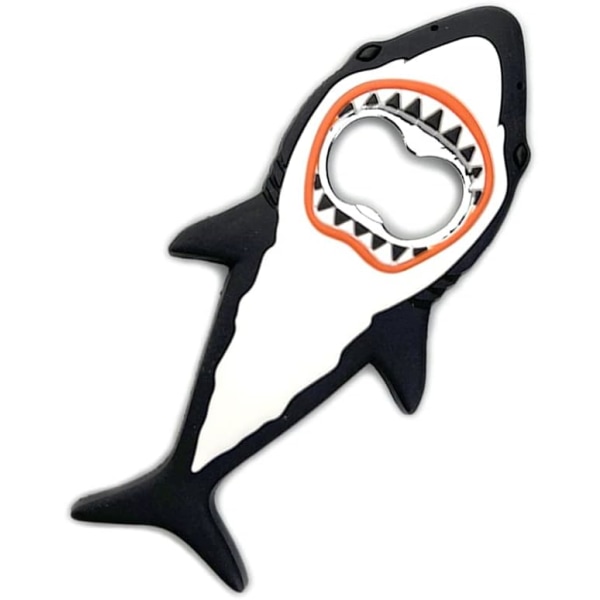 Black Shark flasköppnare, ölöppnare kreativ kylmagnet för pappa pojkvän bartender