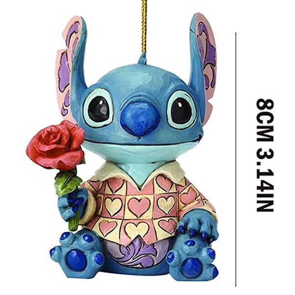 Christmas Tree Cartoon Lilo Stitch Ornaments Xmas Tree Hängande Dekor Party Hänge Gåva A