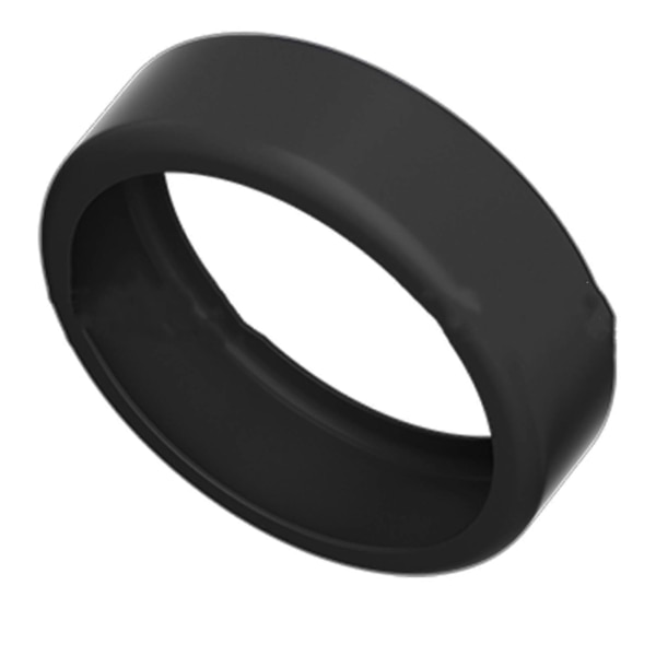 Silikonringsskydd för Oura Ring Gen 3 - Fungerar mot fall, halkfri, elastiskt skydd - S/M universell storlek - Lätt att använda - Smart Ring elastisk hylsa Black S