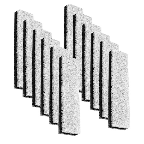 12-pak kæledyrsvandfilter, udskiftning af hundevand, kompatibel med Wf020-vand Blackwhite