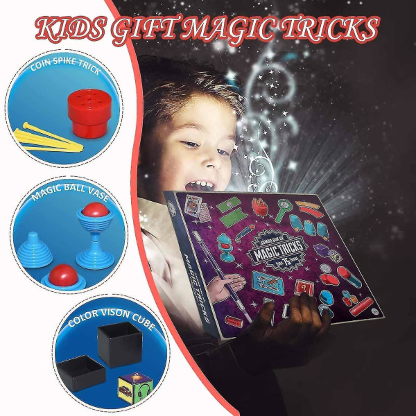 Scen Magic Rekvisita Set Stor presentförpackning Vuxna Barn Magic Toy Present A