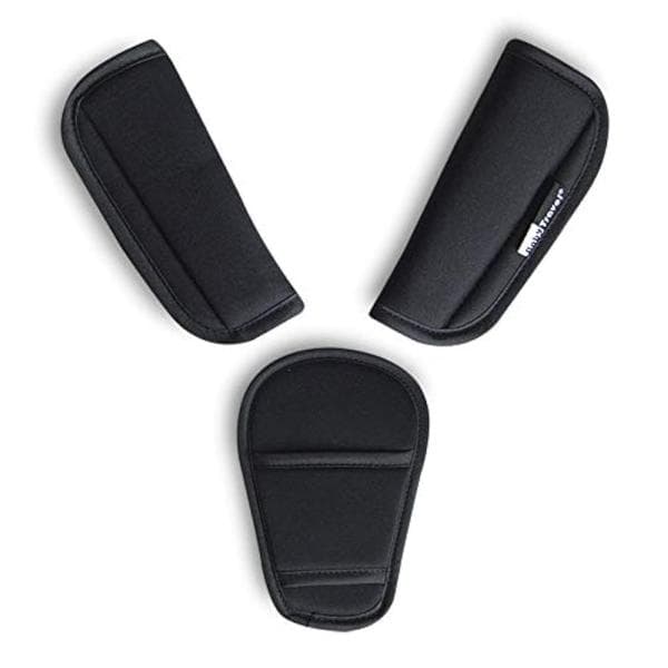 Stroller Shoulder Pads (Three Pieces): Car Seat Shoulder Pads, Crotch Pad, and Stroller Protector.