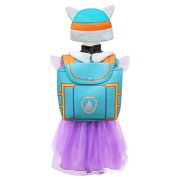 2023 Purim Carnival Outfit Barn Halloween Paw Costume Finklänning Flickor Everest Costume 5-6 Years Old