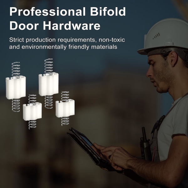 Bifold Door Hardware Yksinkertainen asennus Oven saranan tarvikkeet Bi-fold Closet Door -laitteiston korjaustyökalusarja [pb] A