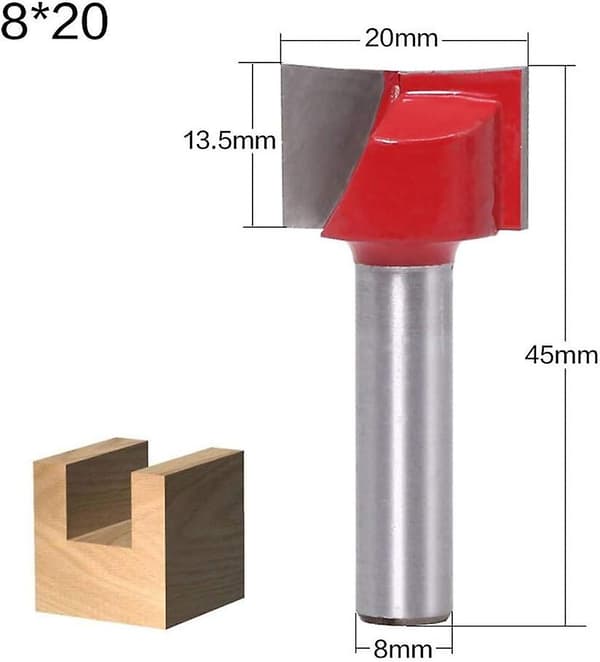8 mm träbearbetningsknivar (set om 6)