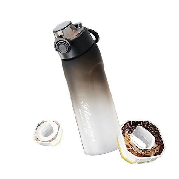 2025 720ML Smaksatt Vattenflaska med 7 Frukt Doftflaska med 1 Smak Pod Black and White